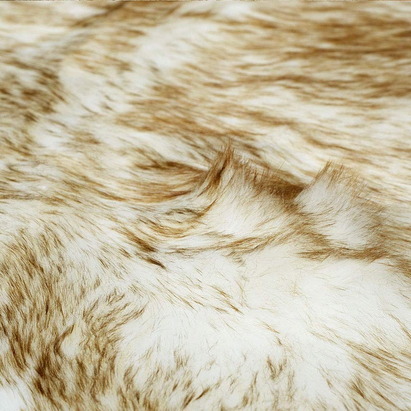 Carvapet Luxury Soft Faux Sheepskin Couch Seat Cushion Fake Fur Area Rugs for Bedroom and Living Room Runner, 2ft x 6ft, Gray - Image 4
